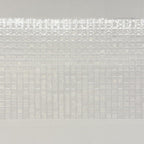 1:12 Scale Miniature Embossed Window Film Set of 2, Clear Textured Glass Block Style, Cut to Size, 8-1/4 inch long, Dollhouse Craft Supply