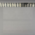 1:12 Scale Miniature Clear Ripple Dollhouse Window Film, Set of 2, 8-1/4 inch long