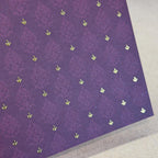 1:12 Scale Miniature Wallpaper, Embossed Brocade Damask Cardstock, Cut to Size, 8-1/4 inch wide, Not Self-Adhesive (dark blue)