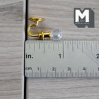 Dollhouse Clear Globe Wall Sconce 1:12 Scale Miniature Wall Lamp Light Fixture Lighting (no light) - C078