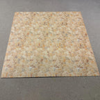 1:12 Scale Miniature Flagstone Wall Paving, Embossed Crazy Paving Cardstock, Cut to Size, 8-1/4 inch wide, Not Self-Adhesive (beige)