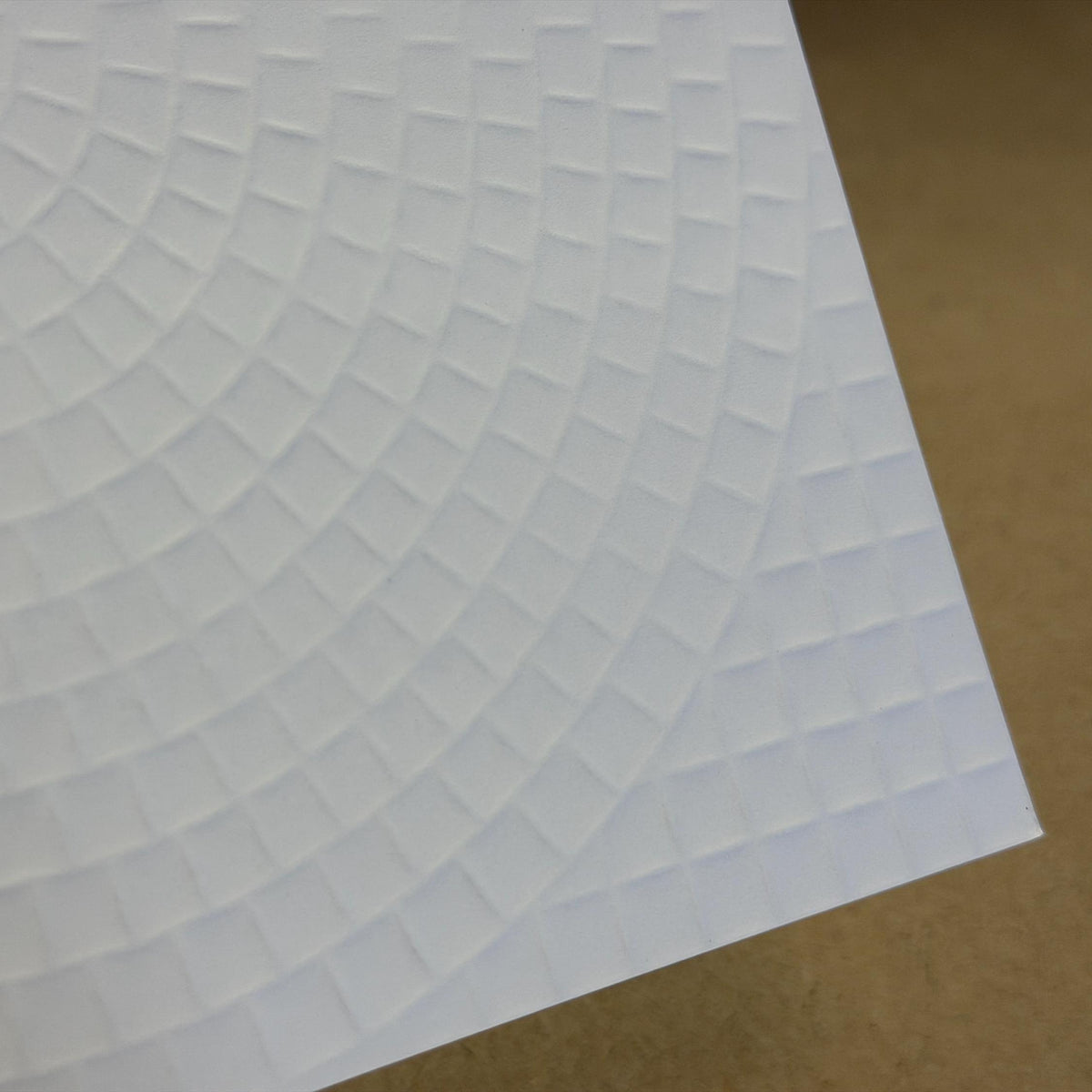 1:12 Scale Embossed Circular Cobblestone Paving Sheet, 8-1/4 inch square, DIY Dollhouse Supply (not self-adhesive) (gray)