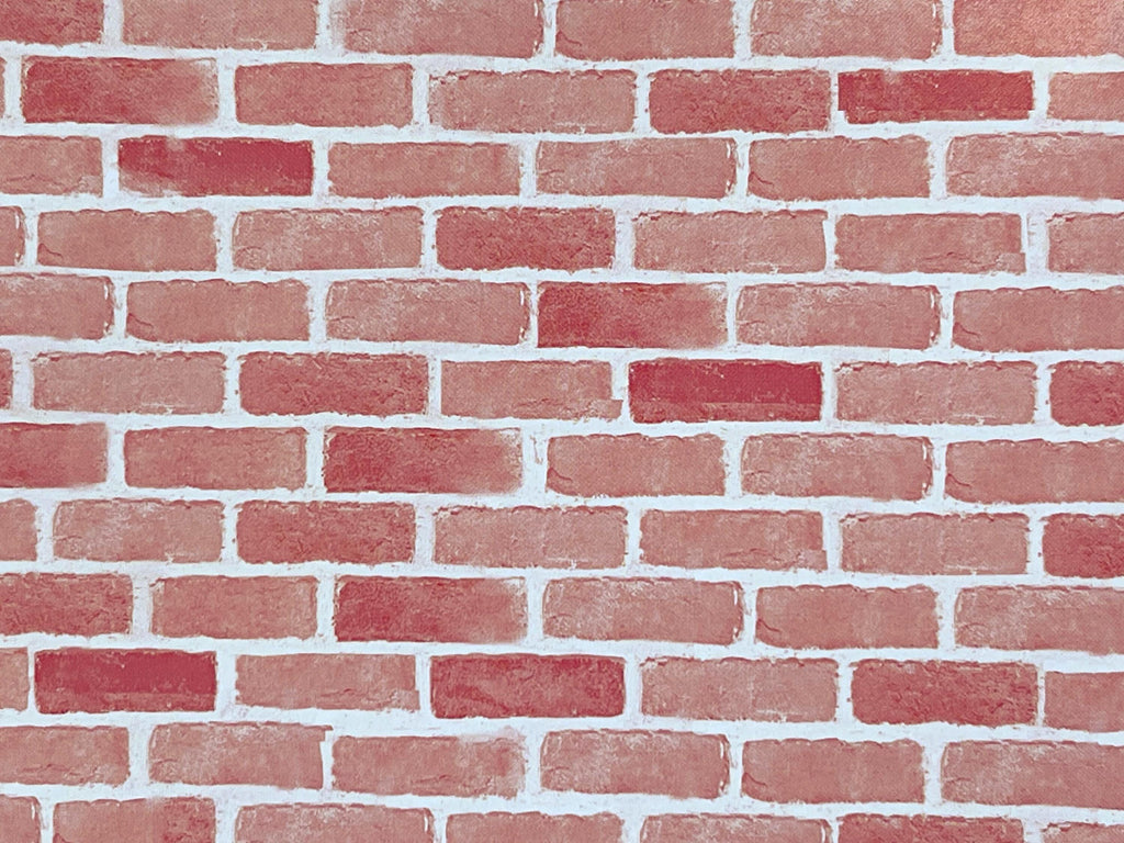 1:12 Scale Miniature Red Brick Wall Style Wallpaper, 16-9/16 x 10-5/8 inch, DIY Dollhouse Supply (not self-adhesive)