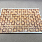 1:12 Scale Miniature Harlequin Parquet Flooring Sheet, 10-5/8 x 7-1/16 inch, DIY Dollhouse Supply (not self-adhesive)