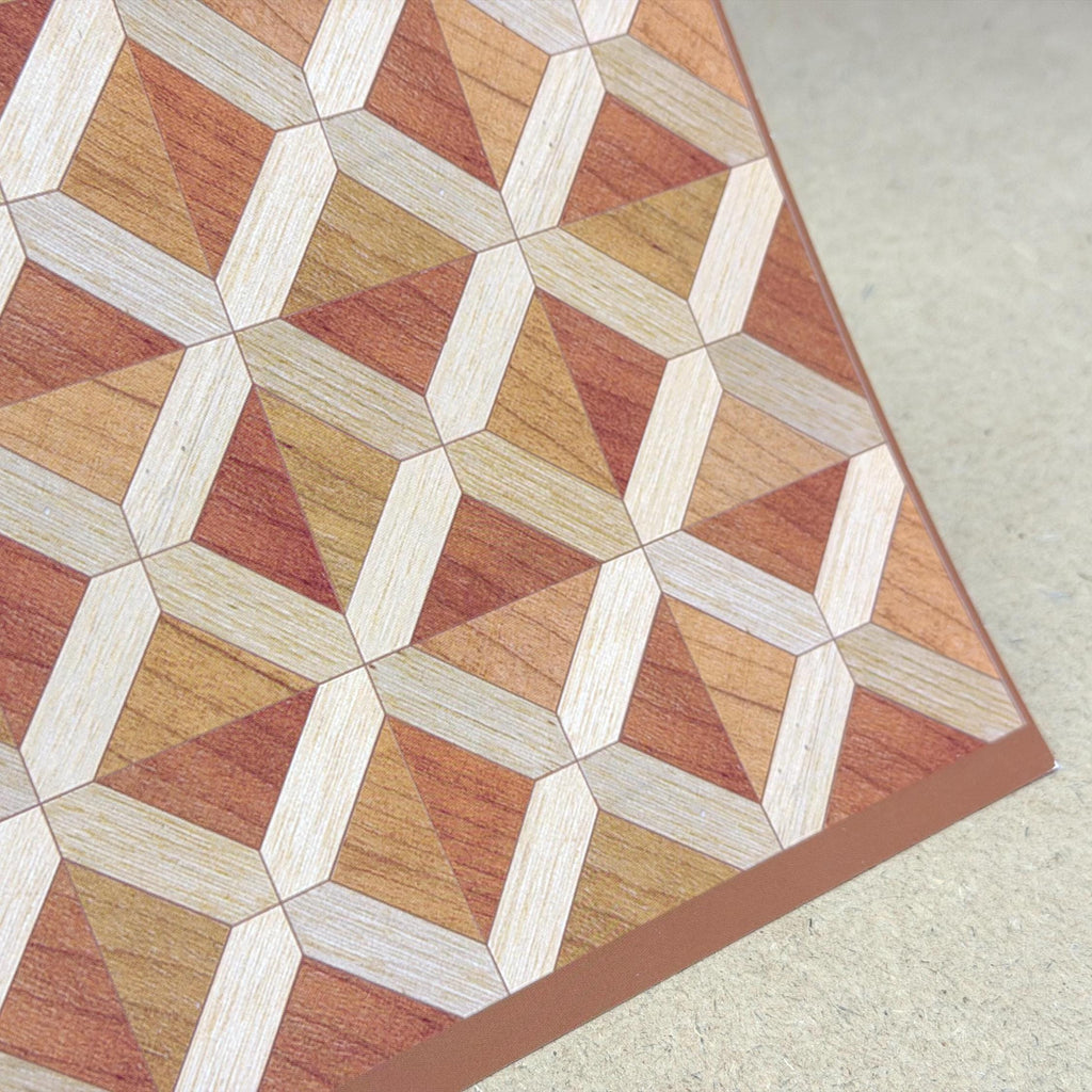1:12 Scale Miniature Lattice Parquet Flooring Sheet, 11 x 7-3/8 inch, DIY Dollhouse Supply (not self-adhesive)
