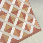 1:12 Scale Miniature Lattice Parquet Flooring Sheet, 11 x 7-3/8 inch, DIY Dollhouse Supply (not self-adhesive)