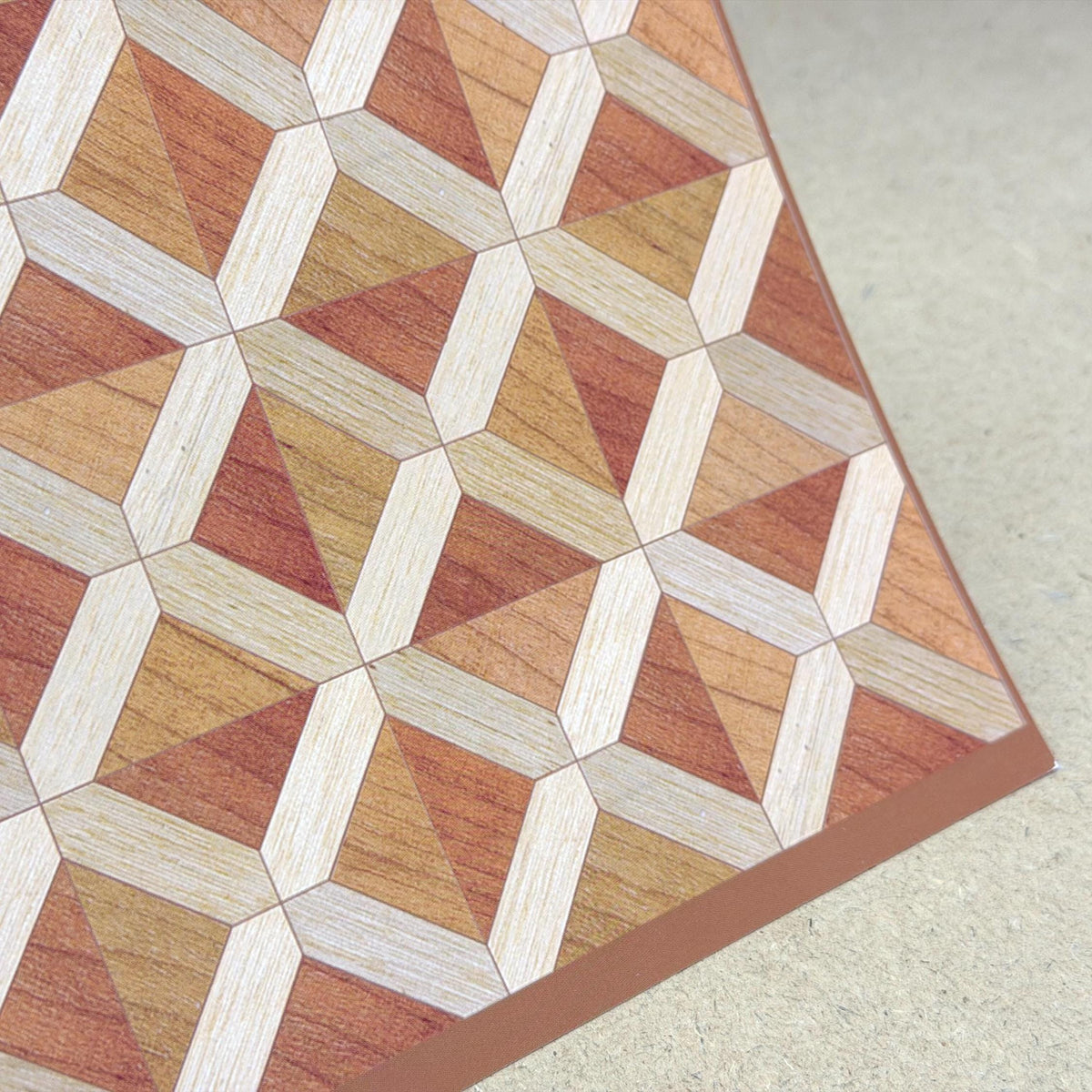 1:12 Scale Miniature Lattice Parquet Flooring Sheet, 11 x 7-3/8 inch, DIY Dollhouse Supply (not self-adhesive)