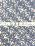 Dollhouse Floral Patterned Wallpaper 1:12 Scale Miniature Paper Sticker A4 Paper Size 8" x 11" (self adhesive) - Z3