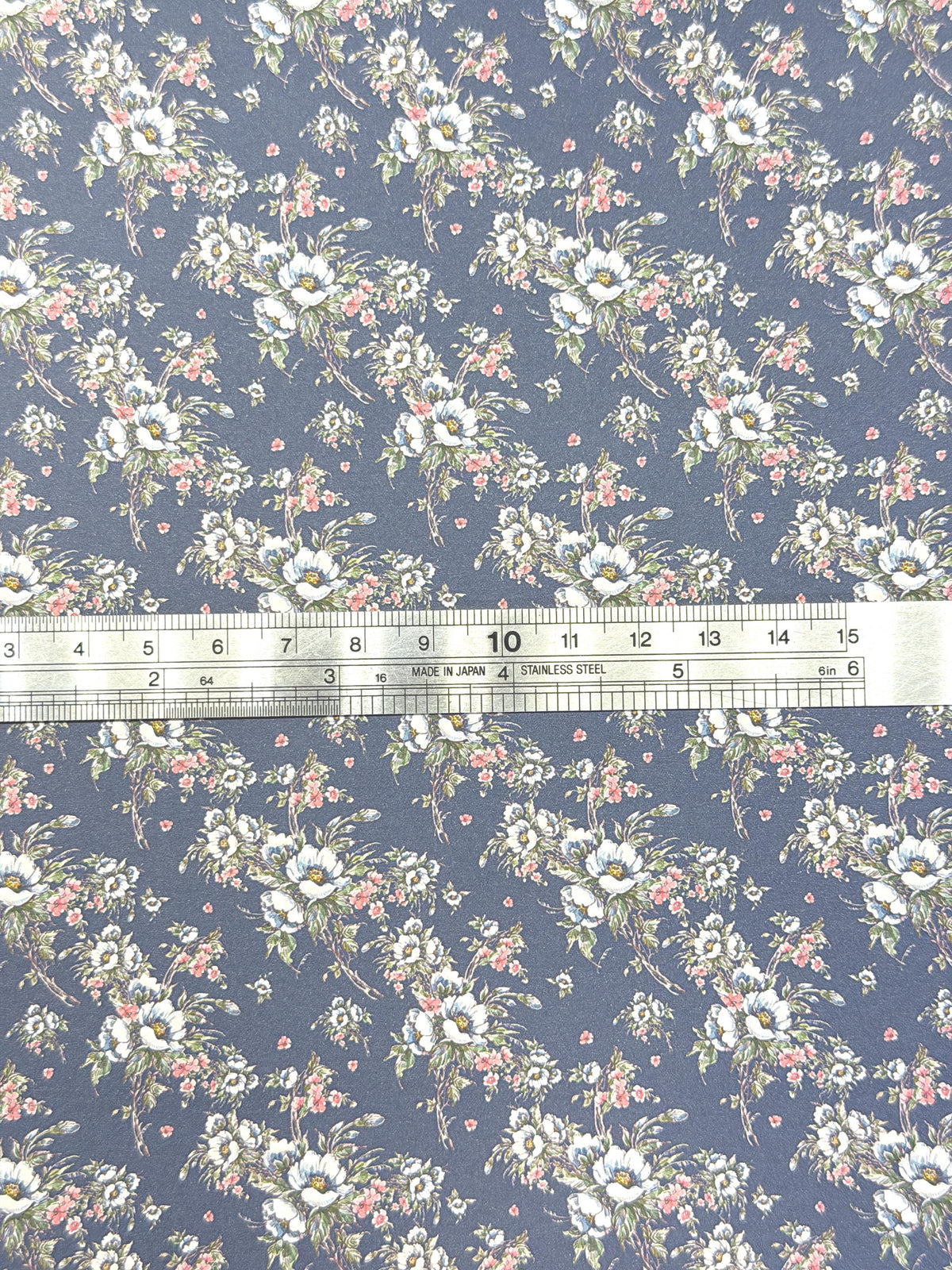 Dollhouse Floral Patterned Wallpaper 1:12 Scale Miniature Paper Sticker A4 Paper Size 8" x 11" (self adhesive) - Z3