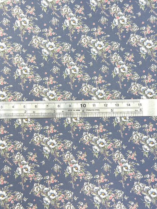 Dollhouse Floral Patterned Wallpaper 1:12 Scale Miniature Paper Sticker A4 Paper Size 8" x 11" (self adhesive) - Z3