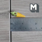 Miniature Pistachio Soft Serve Ice Cream 1:12 Scale Dollhouse Large Size Waffle Cone Fake Food 1-1/16 inch tall -