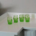 1:12 Dollhouse drinkware miniature drinking glasses set of 4  - H024