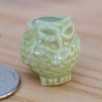1:12 Dollhouse Miniature Clay Owl Planter 1 Inch Scale Miniature Clay Flower Pot Vase 1 inch tall - B080