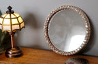 1:12 Dollhouse decoration accessories miniature round mirrors with small mirror stones on the side - F040