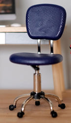 Miniature 1:12 Dollhouse Miniatures Office Desk Chair Modern Office Desk 1 12 Scale Furniture - I040