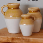 1:12 Dollhouse Stoneware Jugs Crocks Set of 3 1 Inch Scale Miniature Jugs - B104