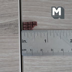 Miniature Bitten Chocolate Bar 1:12 Scale Dollhouse Dessert Candy Fake Food 9/16 inch long - E046