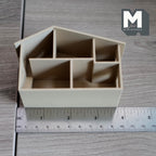 1:144 Scale Micro Dollhouse 1 Inch Scale Playroom Accessory & Miniature Toy House 3-15/16 inch wide (beige) - A044