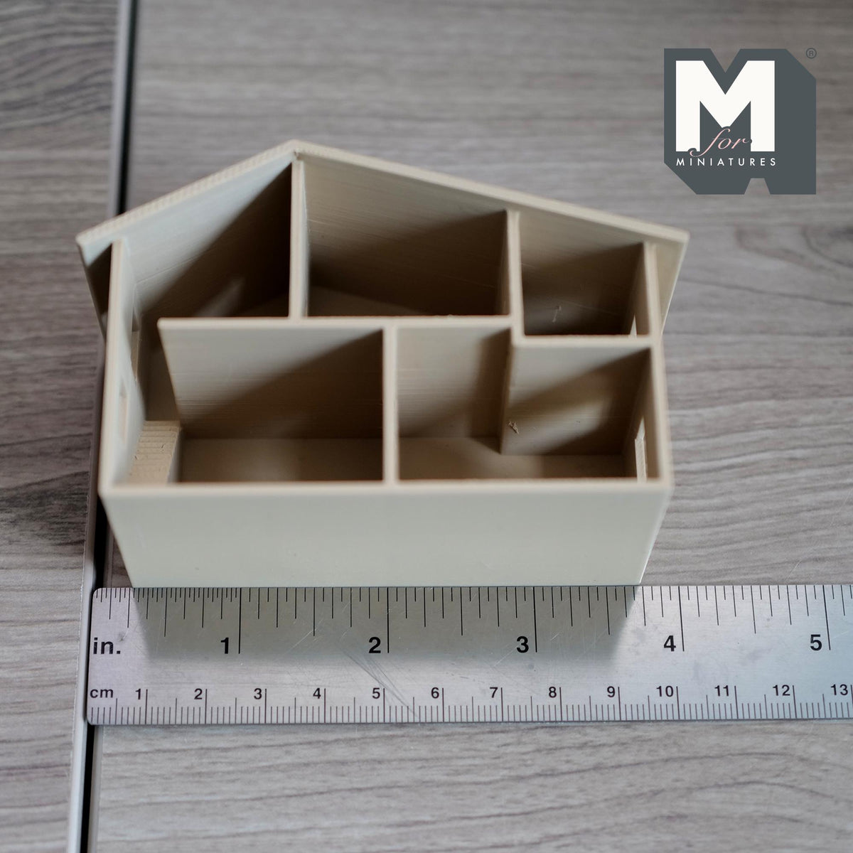 1:144 Scale Micro Dollhouse 1 Inch Scale Playroom Accessory & Miniature Toy House 3-15/16 inch wide (beige) - A044