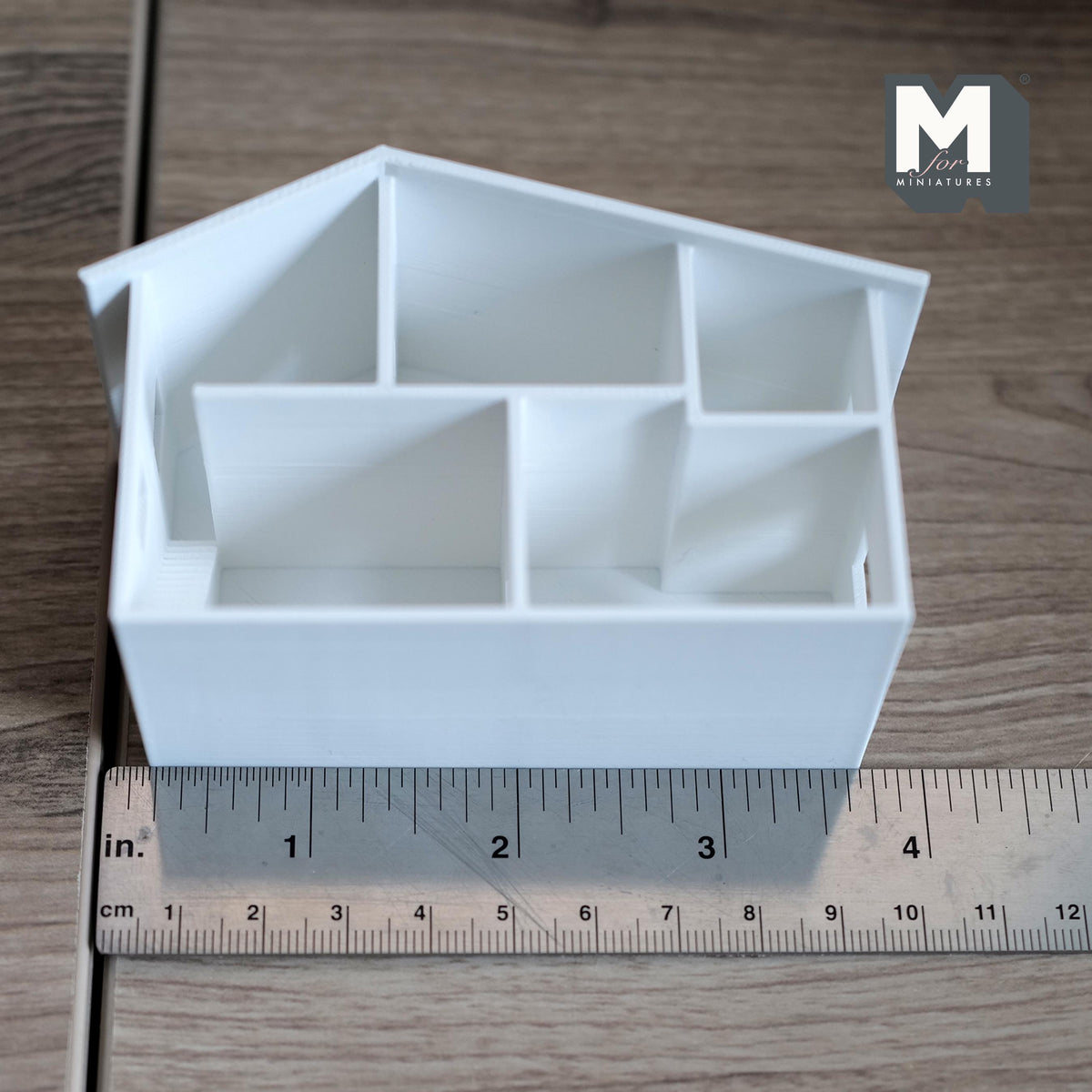 1:144 Scale Micro Dollhouse 1 Inch Scale Playroom Accessory & Miniature Toy House 3-15/16 inch wide (white) - A051