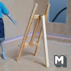 Miniature Canvas Easel Stand 1:12 Scale Painting Easel Tripod Easel Drawing Stand 4-15/16 inch tall - I028