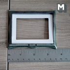 Miniature Ornate Picture Frame 1:12 Scale Dollhouse Large Size Painting Frame 3-9/16 inch tall (green/gold) - A054