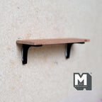 Miniature Floating Shelf 1:12 Scale Dollhouse Wall Mount Shelf Display Shelf 3-9/16 inch long - A070