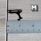Miniature Picture Holder 1:12 Scale Dollhouse Plate Stand Book Holder 1-1/8 inch tall (black) - C025