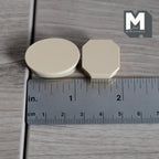 Miniature Gift Boxes with Lids Set of 2 , 1:12 Scale Storage Boxes 1/2 inch tall (beige) - B049