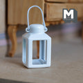 1:12 Scale Miniature Lantern | Dollhouse Camping Accessory & Outdoor Decor | Fairy Garden Prop 1-7/16 inch tall (white) - C074