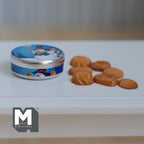 1:12 Dollhouse Miniature Butter Cookies and Tin with 7 Cookies - E033