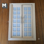 1:12 Scale Miniature Long Door Pulls, French Door Handles Set of 2, Requires Mounting, 1-3/4 inch tall (silver)
