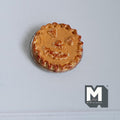 Miniature Pie on Metal Plate 1:12 Dollhouse Supplies Food Baked Pie Tar Fruit Cake 13/16 inch dia. - E025