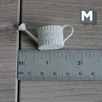 1:12 miniature metal flower watering pot with spray nozzle and handle C095
