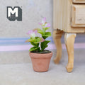 Miniature Clay Planter Snow Bush 1:12 Scale Miniature Potted Flowers , Dollhouse Potted Flowers Miniature Flowers - H030