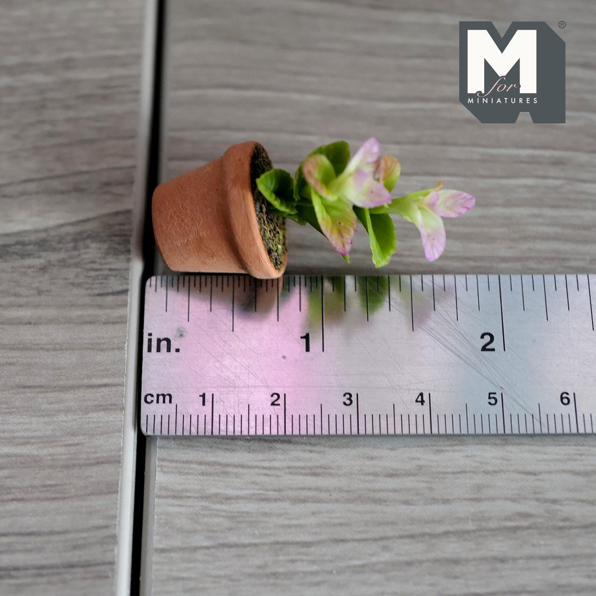 Miniature Clay Planter Snow Bush 1:12 Scale Miniature Potted Flowers , Dollhouse Potted Flowers Miniature Flowers - H030