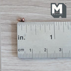 1:12 Scale Miniature Silver Glossy Small Cabinet Knobs, Set of 10, 1/8 inch