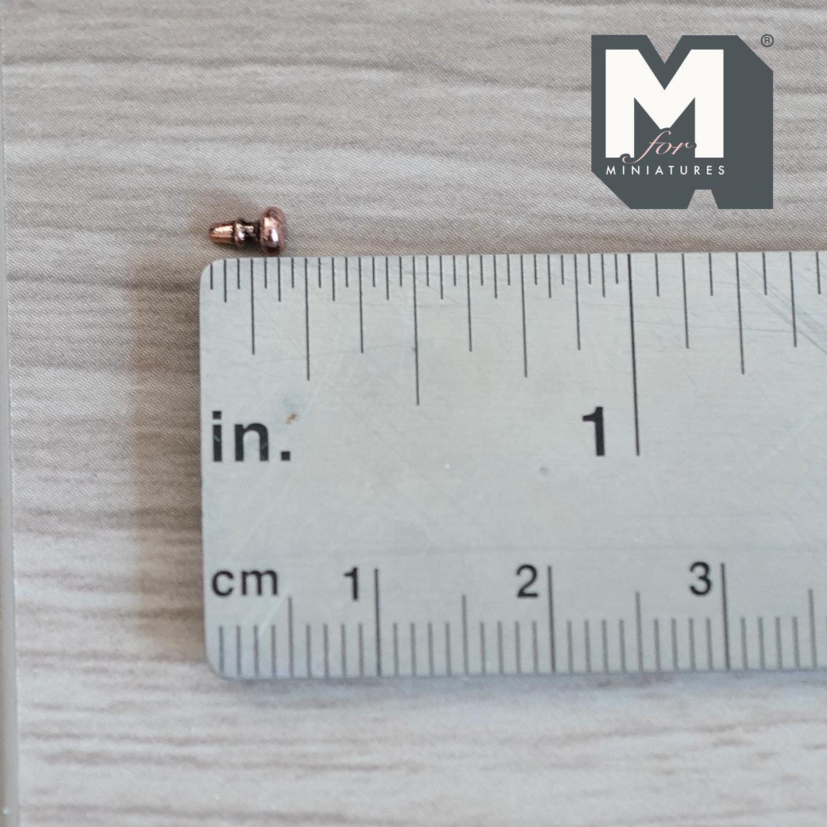 1:12 Scale Miniature Silver Glossy Small Cabinet Knobs, Set of 10, 1/8 inch