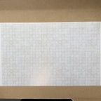 1:12 Scale Marble Style Square Tile Peel and Stick Flooring Paper, 1/2 inch Tiles, 16-7/16 x 10-9/16 inch, DIY Dollhouse Supply (beige)