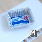 Miniature 1:12 Scale Dollhouse Turkey Roasting Pan, Large Size Catering Tray Baking Tray Food Tray 1-3/4 inch long (plastic) - E042