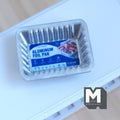Miniature 1:12 Scale Dollhouse Turkey Roasting Pan, Large Size Catering Tray Baking Tray Food Tray 1-3/4 inch long (plastic) - E042