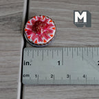 Miniature Strawberry Pie on Metal Plate 1:12 Dollhouse Supplies Food Baked Pie Tar Fruit Cake 13/16 inch dia. - E025