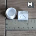 Miniature Sculptural Vases Set of 2 , 1:12 Scale Dollhouse Supplies Garden Flower Vase (resin) (white) - B065