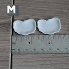 Miniature Ceramic Plates 1:12 Scale Dollhouse Kitchen Tableware Set of 2 - A074
