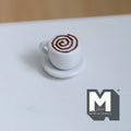 Miniature Cup of Hot Chocolate with Cream and Saucer 1:12 Scale  - E090