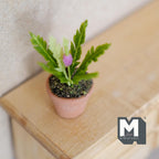 Miniature Clay Planter Leaves 1:12 Scale Dollhouse Fairy Garden Leaves 1-11/16 inch tall - H029