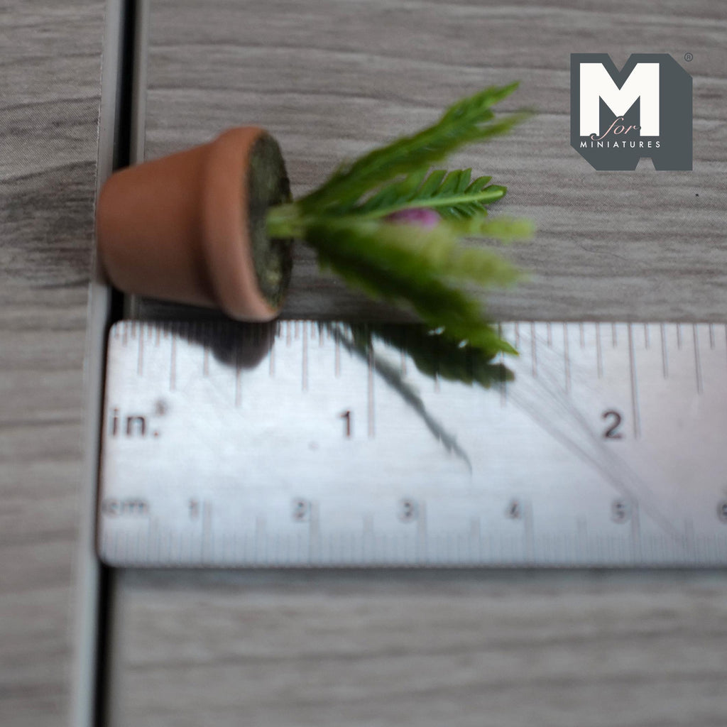 Miniature Clay Planter Leaves 1:12 Scale Dollhouse Fairy Garden Leaves 1-11/16 inch tall - H029