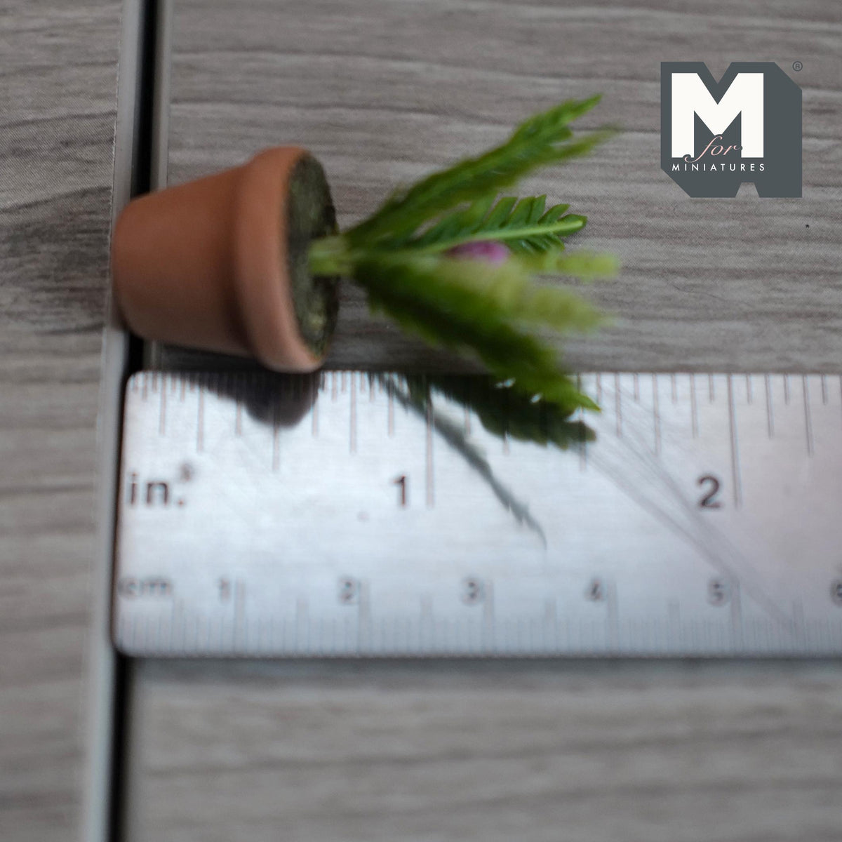 Miniature Clay Planter Leaves 1:12 Scale Dollhouse Fairy Garden Leaves 1-11/16 inch tall - H029