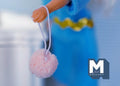 1/12 Dollhouse miniature bath sponge (pink) - F037