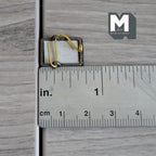 Miniature Portrait Frame 1:12 Scale Dollhouse Rectangular Metal Photo Frame with Stand 11/16 inch tall - B053